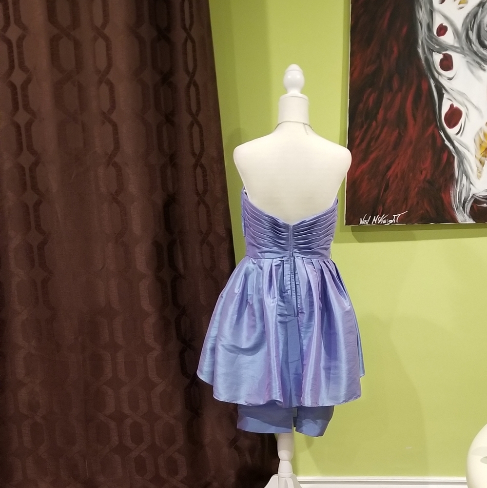 Strapless Custom Design Peplum Dress - Picture 4 of 4